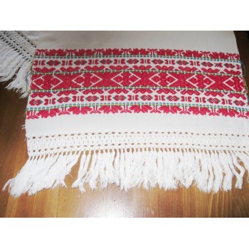 Toalla decorativa antigua rumana hecha a mano