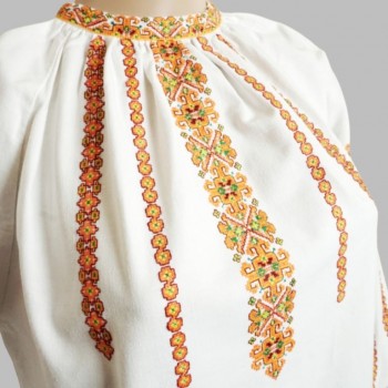 Hand embroidered folk dress from Ukraine