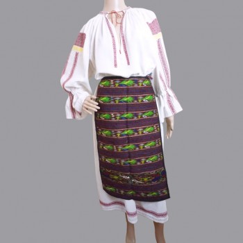 Vintage Romanian folk costume from Oltenia ,handmade old Romanian traditional costume