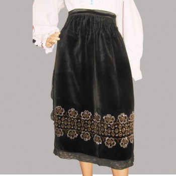 Tabliers paysans roumains vintage avec perles, tabliers traditionnels du Banat