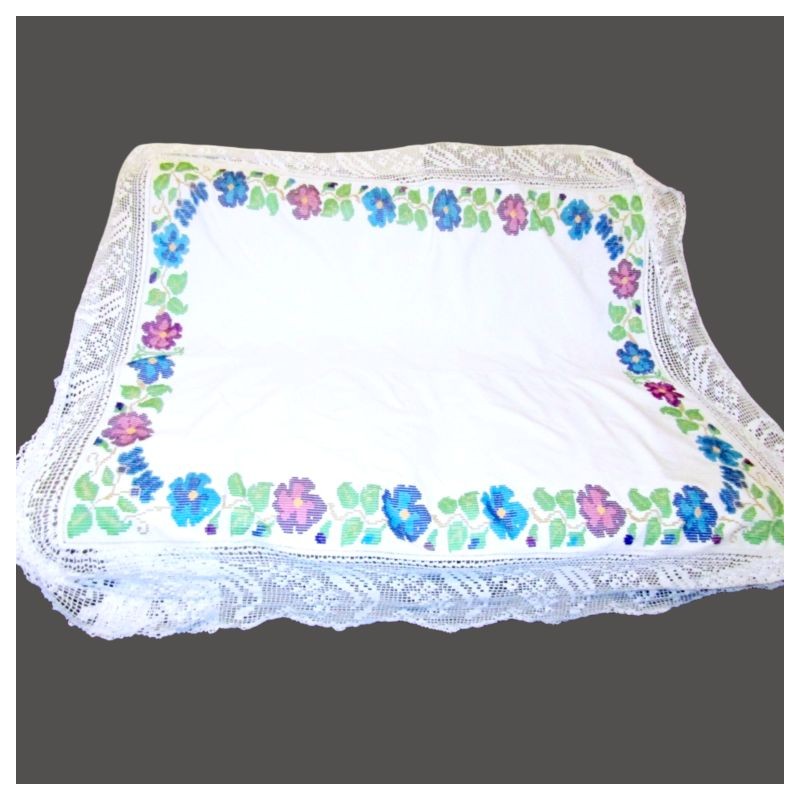 Mantel tradicional rumano, mantel popular bordado a mano de Transilvania Mantel tradicional rumano, mantel popular bordado a mano de Transilvania