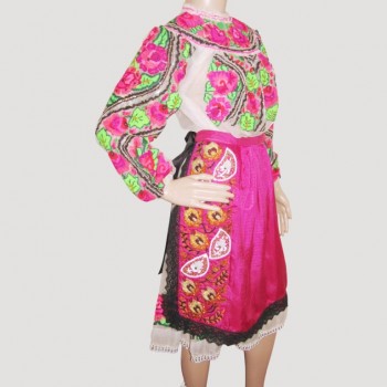 Vintage Romanian folk costume from Banat, Romanian traditional clothing