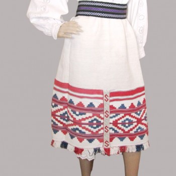 Tablier folklorique roumain antique de Transylvanie