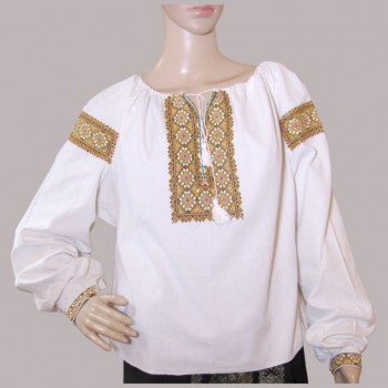 Vintage ukrainsk håndsyet etnisk bluse