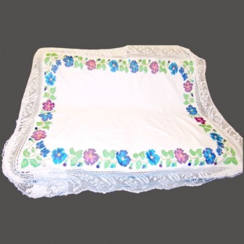 Romanian folk tablecloth, hand-embroidered tablecloth from Transylvania