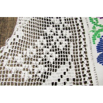 Romanian folk tablecloth, hand-embroidered tablecloth from Transylvania
