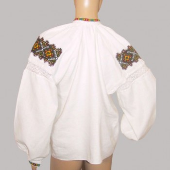 Vieja camisa tradicional ucraniana, blusa vintage hecha a mano Vyshyvanka