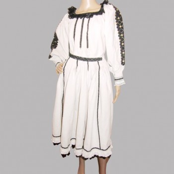 Romanian costume from Transylvania, antique folk handmade outfit