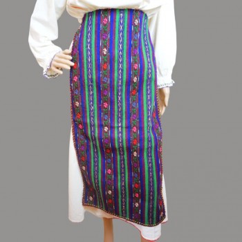 Grembiuli di lana tradizionali rumeni dell'Oltenia, grembiuli folk vintage