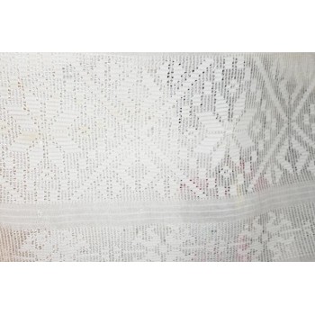 Antique Romanian raw silk scarf