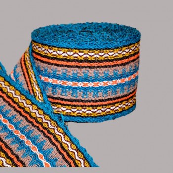 Antique Romanian folk belt ,traditional hand woven wool belt for Romanian folk costumes