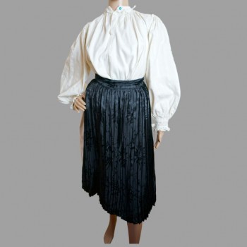 Alte traditionelle rumänische Kleidung aus Arad, Siebenbürgen, Größe XXS-XS