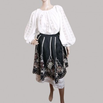 Handmade vintage Romanian folk costume from Banat , Transylvania