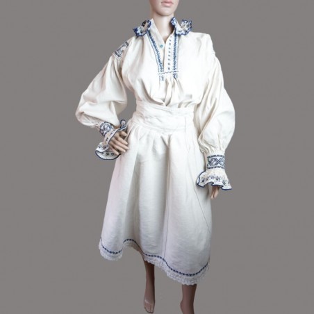 Traje rumano vintage hecho a mano de Bihor