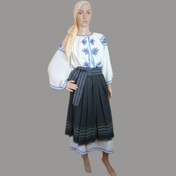 Old handmade Romanian traditional costume from Oltenia