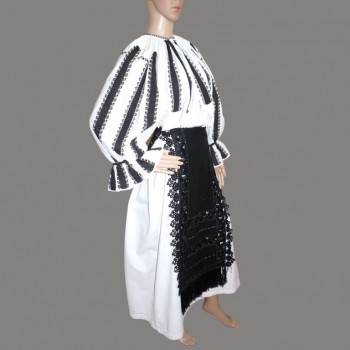 Romanian folk costume from Sibiu Valcea folkloric region size L-XL