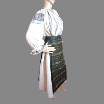 Very old traditional Romanian clothing : Romanian folk dress and pair of wool aprons