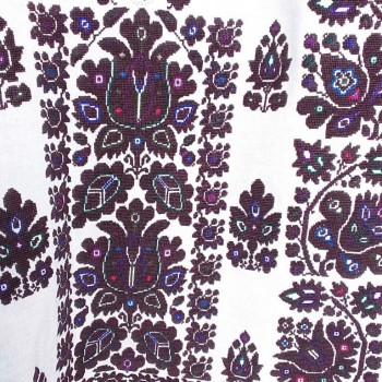 Old hand embroidered Romanian Croatian blouse from Banat , Transylvania