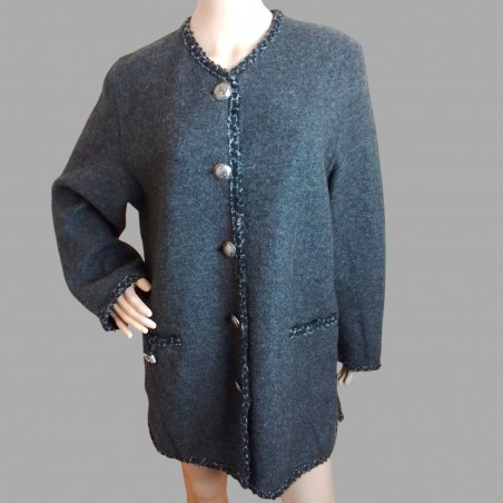 Vintage uldcardigan til kvinder af Kitz Pichler - Oktoberfest cardigan fra 1980'erne