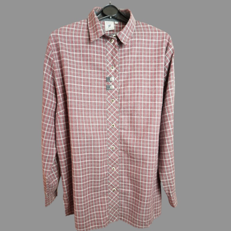 Camicia tradizionale tirolese/bavarese a maniche lunghe da donna – Taglia 46 Camicia tradizionale tirolese/bavarese a maniche lunghe da donna – Taglia 46