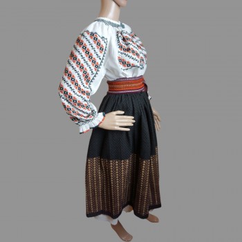 Auténtico traje folclórico rumano: ropa tradicional rumana de 4 piezas