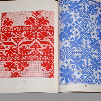 Hungarian Folk Art Patterns in Cross Stitch – Vintage Book from 1972