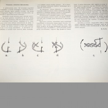 Ungerska folkkonstmönster i korsstygn – vintagebok från 1972