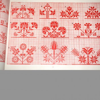 Hungarian Folk Art Patterns in Cross Stitch – Vintage Book from 1972
