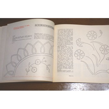 Vintage rumænsk spidsblondebog med 45 farveillustrationer – rumænske håndværksteknikker