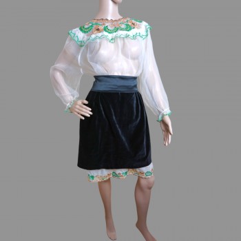Handbestickte rumänische Tracht aus dem Banat – 3-teiliges Set