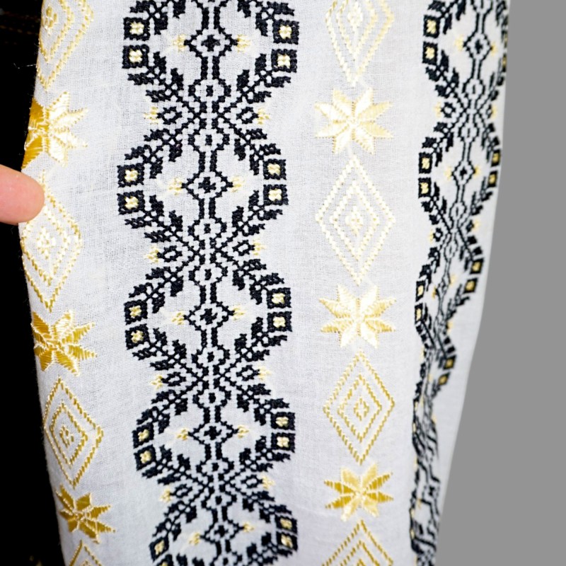手刺繍のエプロン 1940年 北欧 ドール衣装に メルスリー 時代